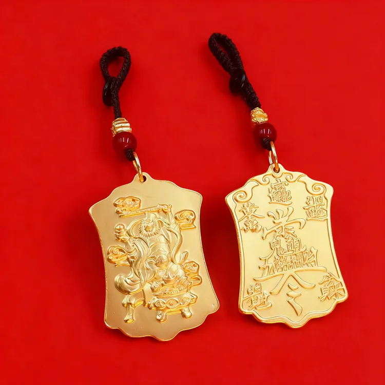 赵公明合金财神钥匙扣挂件民族风包挂