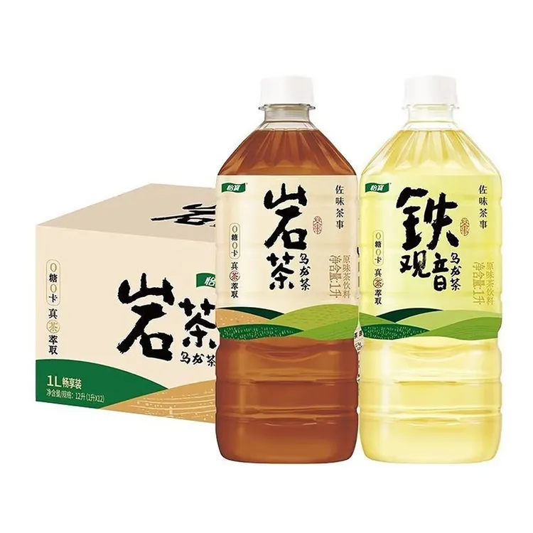 怡宝佐味茶事 岩茶 铁观音乌龙茶饮料1L*12瓶整箱保质期到26年4月