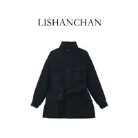 LISHANCHAN｜多口袋立领羊绒大衣
