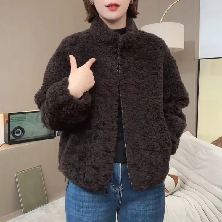 简约复古洋气高级感百搭时尚外套女潮流时尚2026年秋季