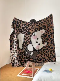 森觅家【半边绒盖毯】ins风卡通 多功能半边绒休闲盖毯 A类午睡毛毯