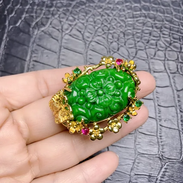 合金珐琅戒指 原创设计蛋面戒指 优雅气质女款戒指6408