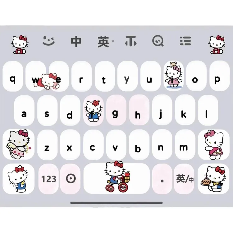 Hellokitty/ios安卓白肚皮/百度输入法皮肤美化双系统键盘苹果