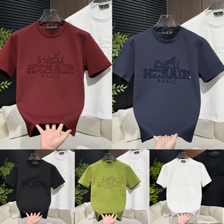 【遇见轻奢】冬季新品男士加厚马年刺绣半袖卫衣