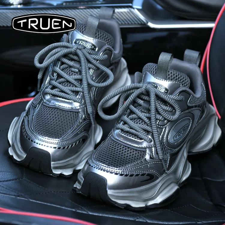 真恩复古大头老爹鞋男秋季2025新款运动久站不累休闲跑步鞋子男鞋