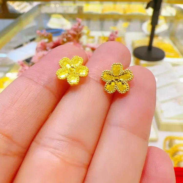 合金耳饰 0.06g 花朵耳钉
