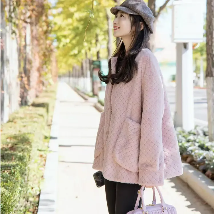 阿玛施5400830【冬日小泡芙】秋冬时尚休闲百搭宽松厚外套5400830