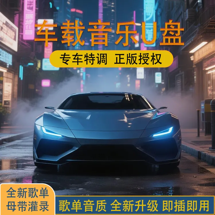 2025升级款车载音乐U盘精选网络流行热歌新老歌DJ母带音源