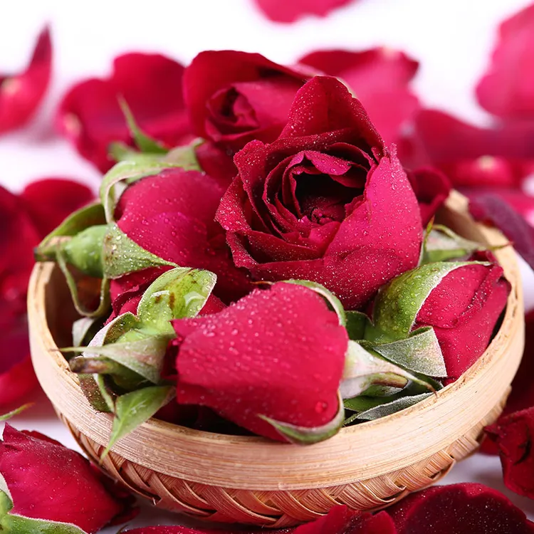 云南可食用玫瑰花鲜花新鲜花骨朵1斤墨红玫瑰花苞可做玫瑰酵素醋
