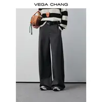VEGACHANG【酷飒都市】垂感阔腿休闲裤女2025新款秋季长裤0550LL