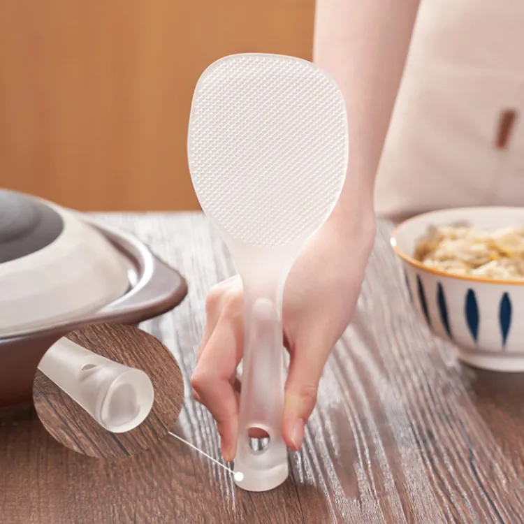 可站立式饭勺电饭煲铲透明饭铲打饭家用耐高温不易粘米饭盛饭勺子