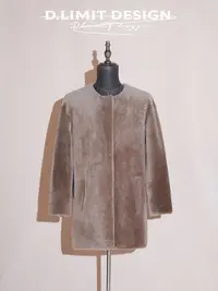 【D.Limit design】北欧风奢享冬日圆领皮毛一体皮草DLYZ220