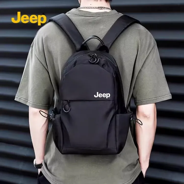 JEEP/吉普JEEP双肩包男小型轻便户外登山包休闲通勤背包学生书包