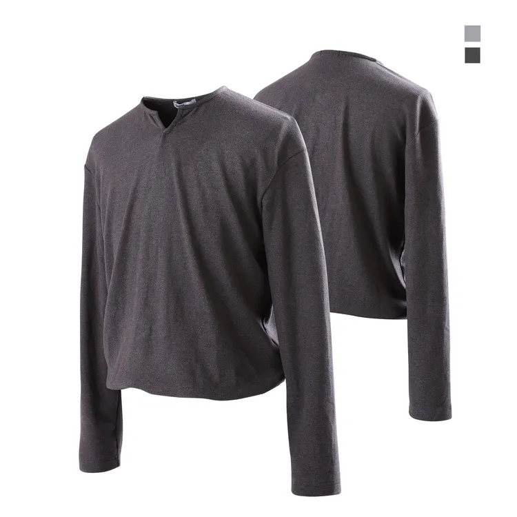 <0868-零捌陆捌>25FW海鸥领高弹绒感下摆收口打底长袖T恤Cleanfit