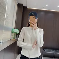 IMFLY金小金自制女装 外套DYW9892秋季简约双拉链立领卫衣外套