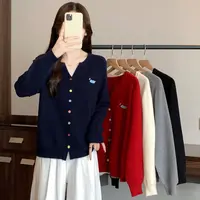 大码女装2025秋装新款时尚针织衫上衣胖mm显瘦刺绣开衫毛衣4470
