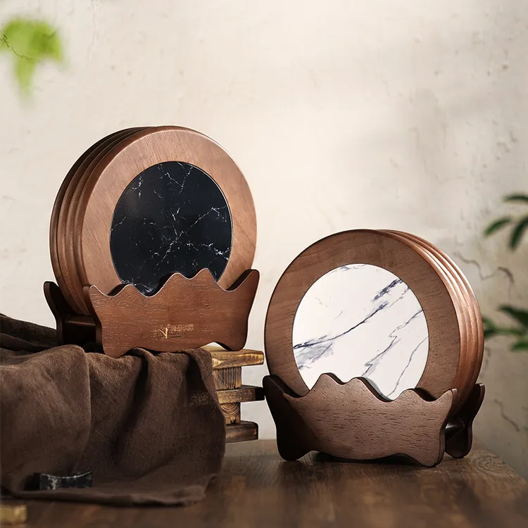 隔热垫餐桌垫防烫碗垫砂锅垫盘垫实木耐高温陶瓷木质拼接中式餐垫