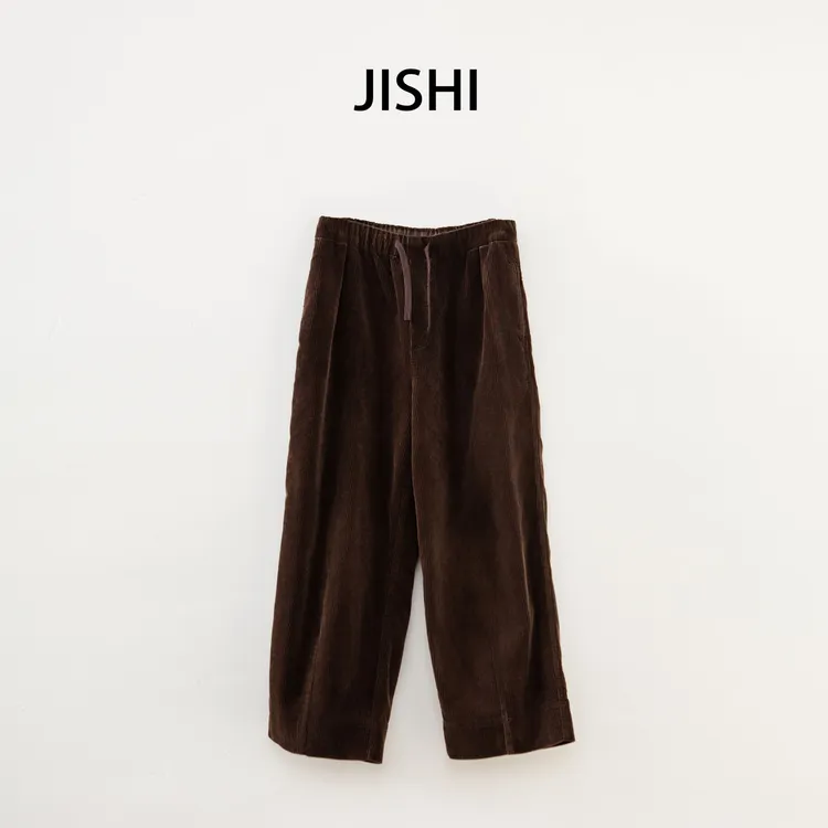 既是JISHI秋冬【加厚坑条灯芯绒直筒裤】KZ055