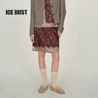 ICE DUST碎钻蕾丝半身裙25PF秋季新款复古气质小众设计感短款裙子