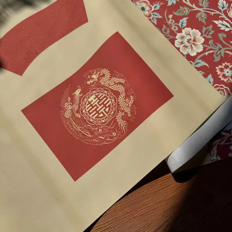 静德斋【绢布】【事事如意婚书绢布长卷】古风小楷行草书半生半熟宣纸