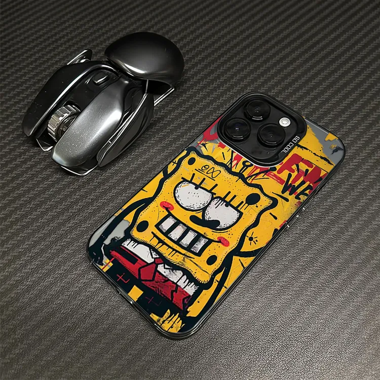 海绵宝宝适用苹果17手机壳iphone16套15promax高级14/13/12网红11