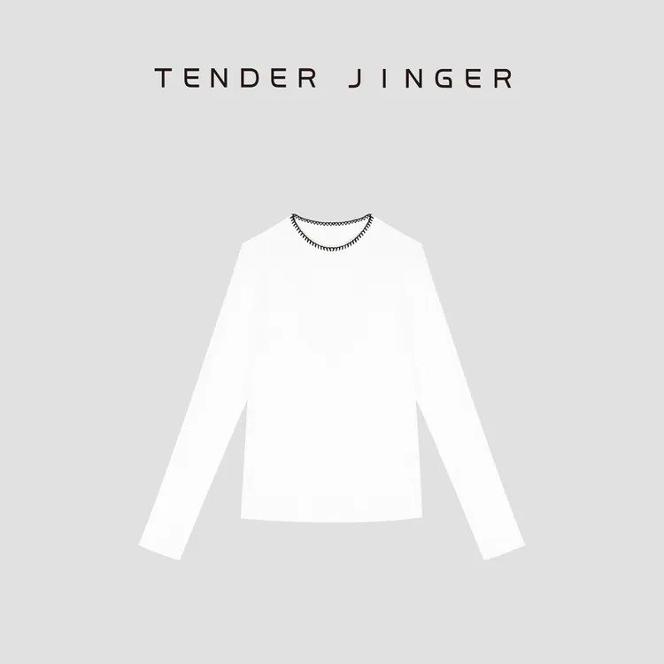Tender Jinger天丝羊毛小香风心机领上衣T53CBB50006