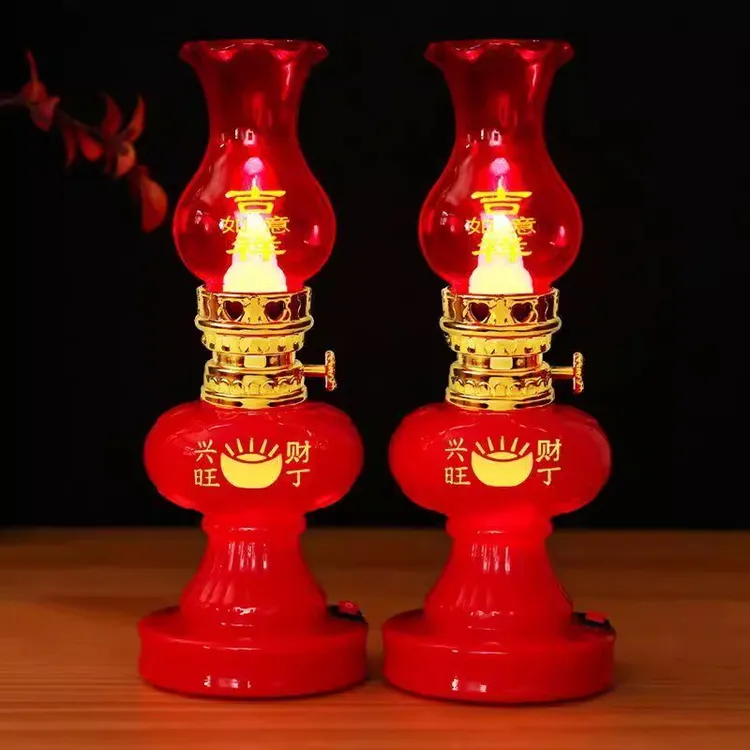入宅装饰灯吉祥如意蜡烛灯电子乔迁新居伙之喜进火长明结婚一对