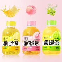 颜满格爆汁真果茶添加真果肉300ml/瓶