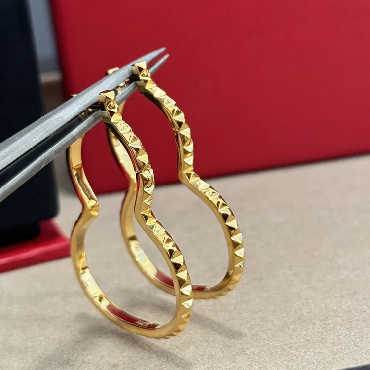 925银耳饰 明星同款高版本金色葫芦耳扣耳环气质时尚个性简约