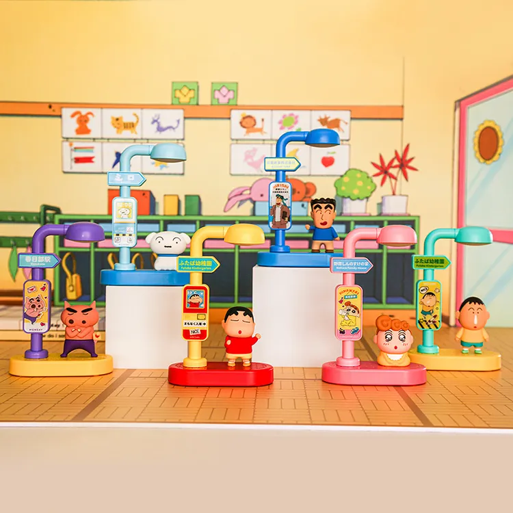 【畹町】蜡笔小新语音唤醒充电声控调节小夜灯盲盒摆件儿童礼物玩具