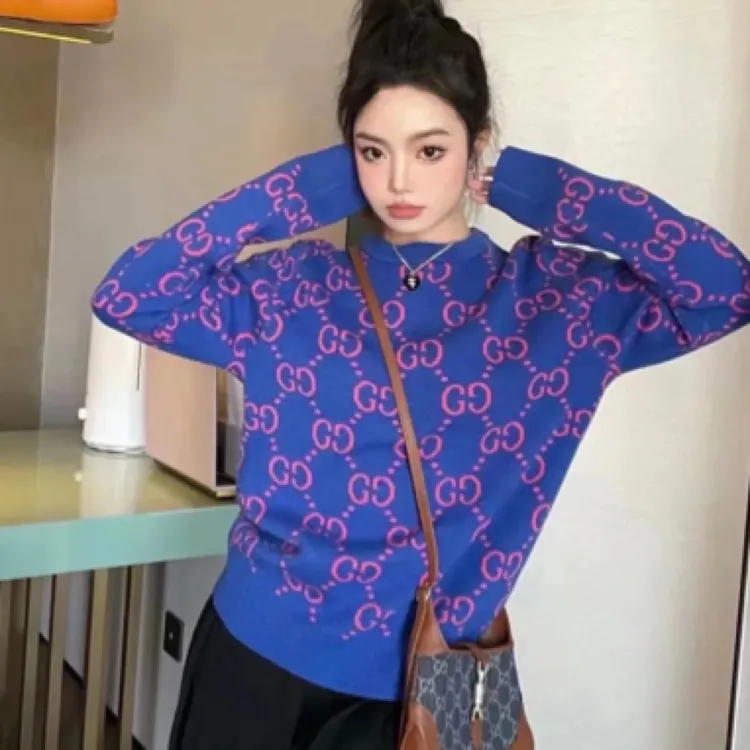 【Gucci】#古驰双G老花羊毛套头毛衣 s码