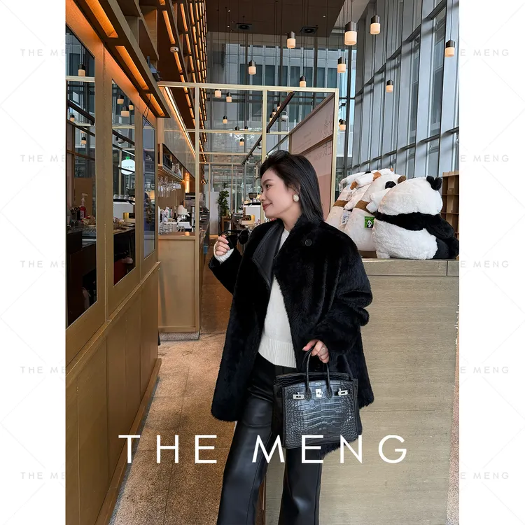 THE MENG【王牌】Lacon拉贡胎羊皮毛一体皮草#M244M0049+M253M0908