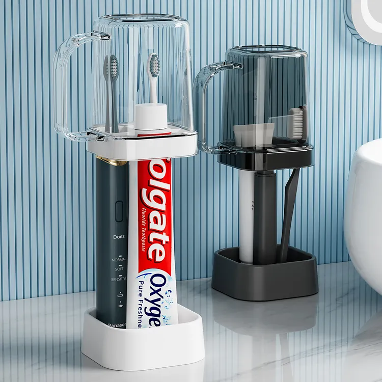 学生宿舍刷牙杯子漱口杯住校洗漱用品套装电动牙刷牙具牙缸置物架