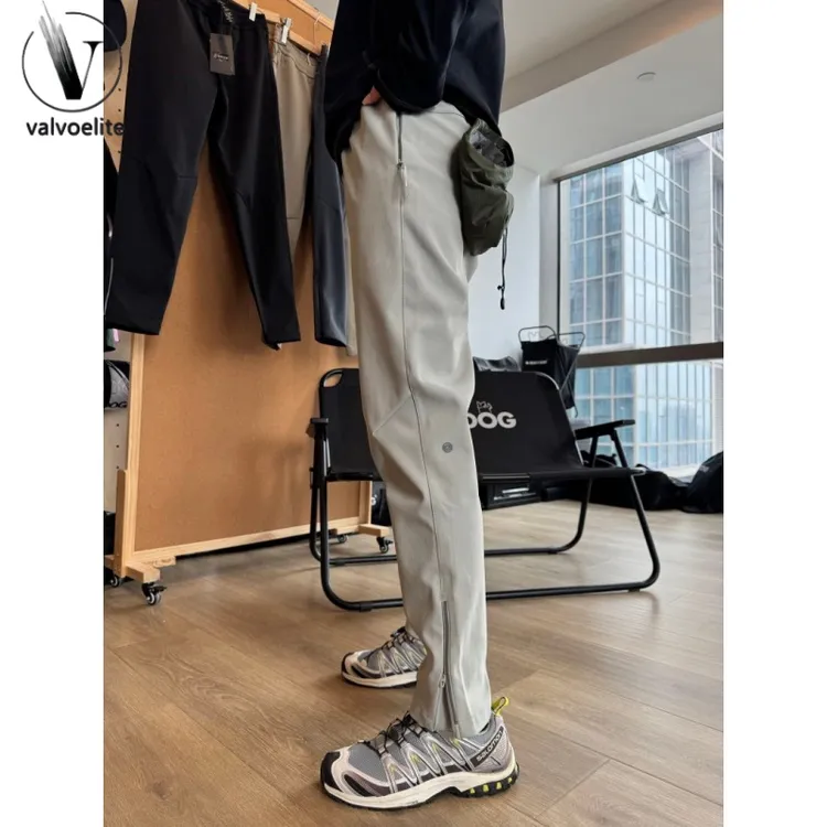 美式侧拉链软壳冲锋裤男士裤子秋冬款工装裤子机能户外运动休闲裤