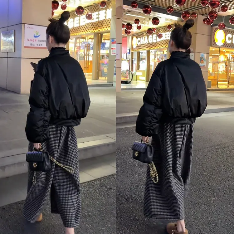 今年流行一整套女2026新款气质时尚百搭宽松棉服外套阔腿裤两件套