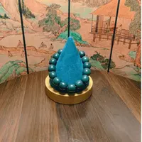 N和田玉且末蓝桶珠手串（14）1595