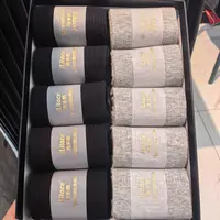 KK268黑灰色袜子一组10双