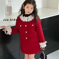1206【J】儿童时尚休闲小香风羽绒长袖短裙套装-888789