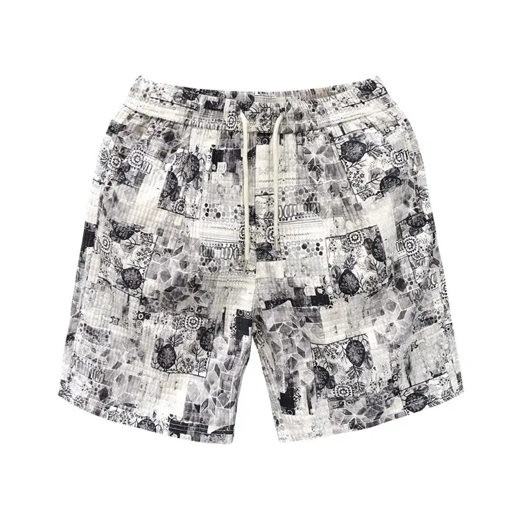 殿若轻奢薄款休闲短裤男居家外穿沙滩裤潮牌夏季新款男士大裤衩子