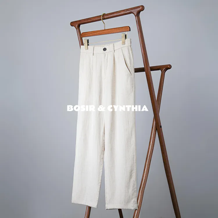 BOSIR & CYNTHIA【新款】莱赛尔天丝冰感垂感休闲裤BK2601商品图