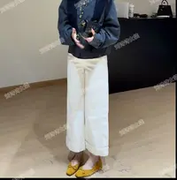 8125【余白】诗诗家2025秋季直筒百搭显瘦设计感中高腰烟管牛仔裤
