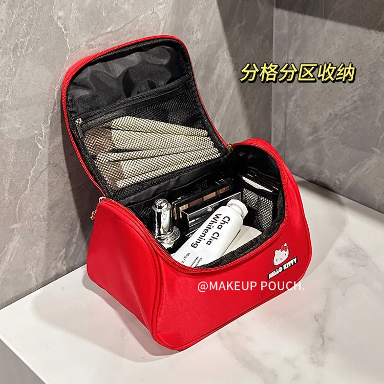 化妆包女大容量化妆品收纳包便携式外出旅行洗漱包手提包2025新款