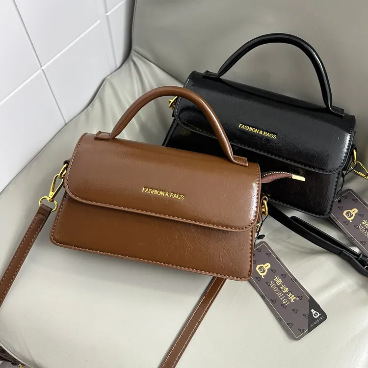 洋气手提包包女2025新款潮韩版时尚质感小方包百搭流行单肩斜挎包