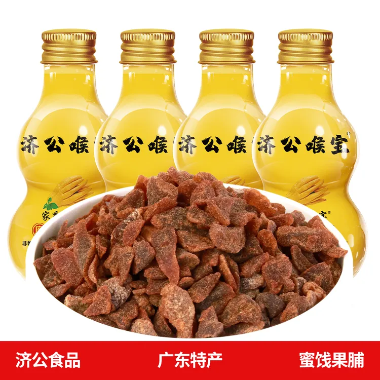 济公食品济公喉宝特级蜜饯果脯网红解馋小零食中秋送礼广东特产