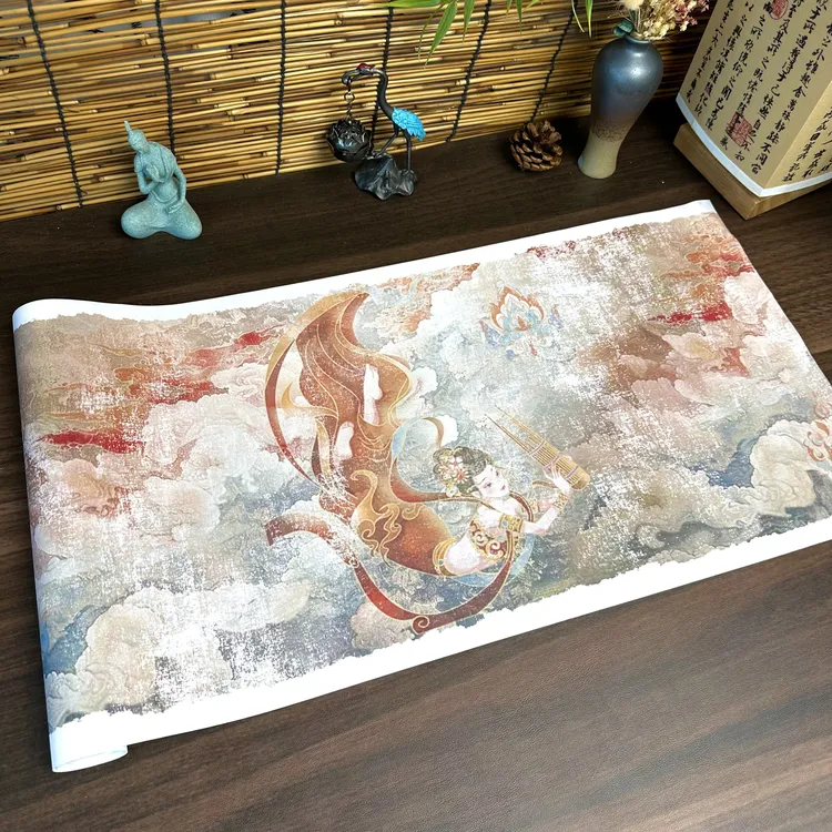 【飞天幻梦】绢布不洇墨书写细腻流畅文房四宝