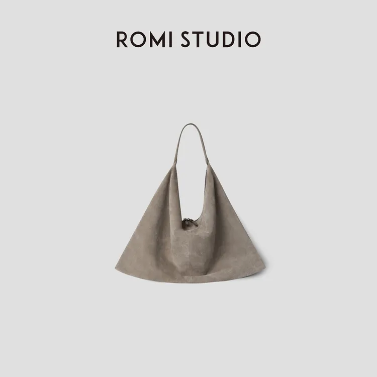 ROMI STUDIO“包容自我”绒面牛皮革大容量手提单肩包 RWCLP33383