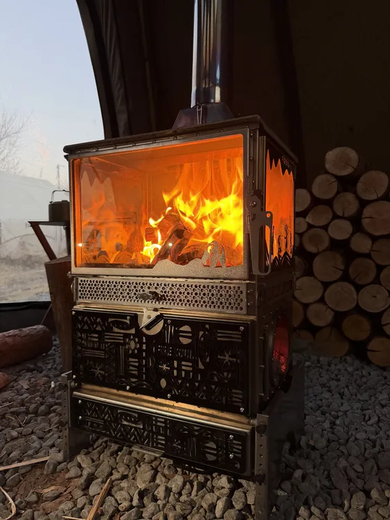 5号炉金钢-拾铁-范途刻斯联名款户外精致露营取暖烧烤柴火炉