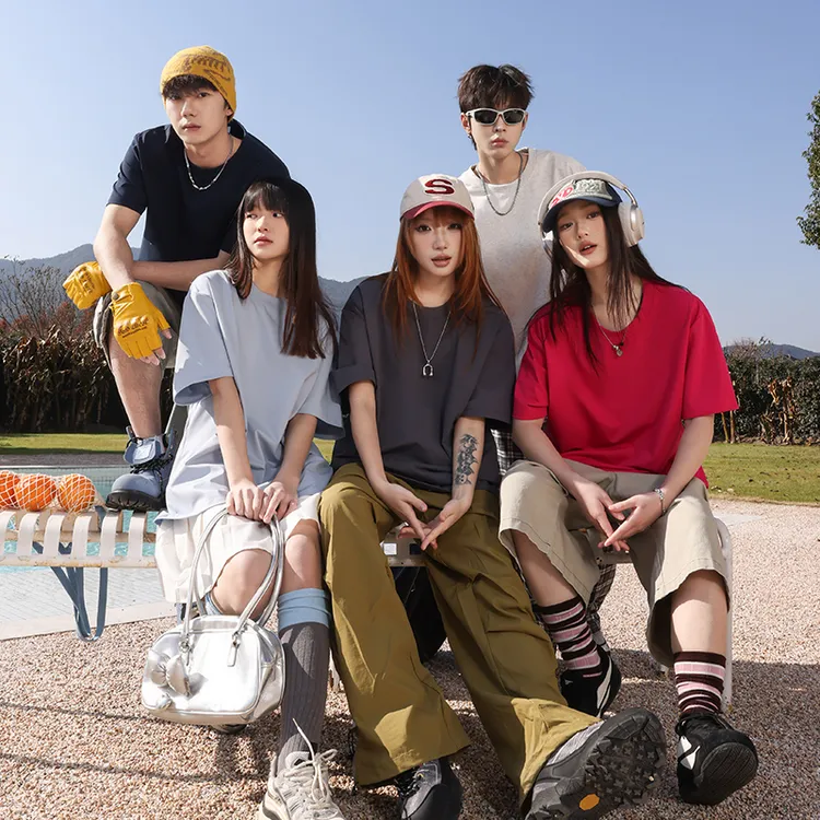 NASA短袖t恤男女夏季宽松纯棉休闲百搭情侣半袖体恤白色打底衫潮