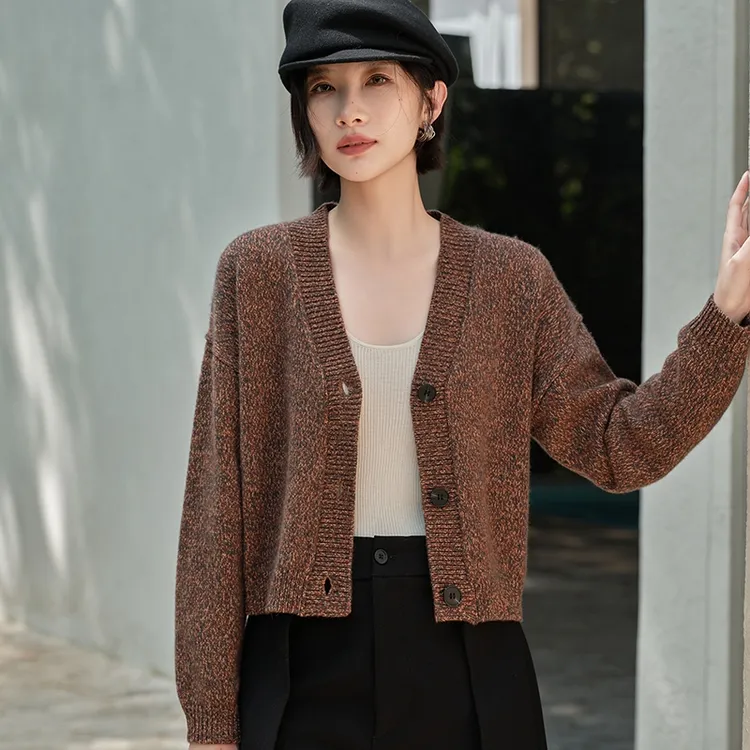 603 正品 纯山羊绒 花纱 加厚开衫外套 贴身穿舒适轻盈保暖好材质