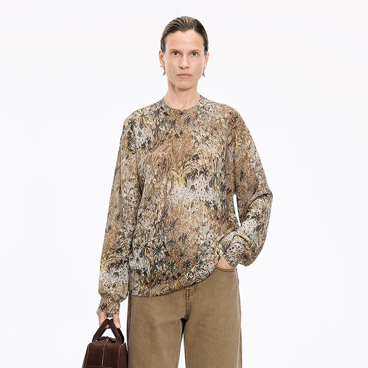 【商场同款】JNBY/江南布衣25秋新品毛针织衫长袖套头5P9312350